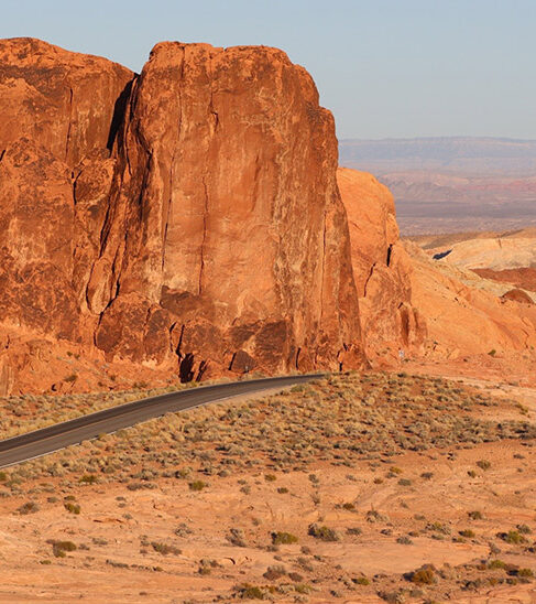 Valley of Fire Road View from the Fire Wave Hiking Trail Valley of Fire Road View from the Fire Wave Hiking Trail